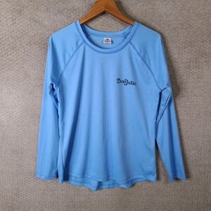 Vapor Apparel Don Julio Shirt Mens Size L Light Blue Long Sleeve Performance